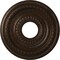 Ekena Millwork Cole PVC Medallion (Canopies up to 4 1/4"), 13"OD x 3 1/2"ID x 3/4"P, Textured Metallic Mystic Brown CMP13COAMB - alternate 1